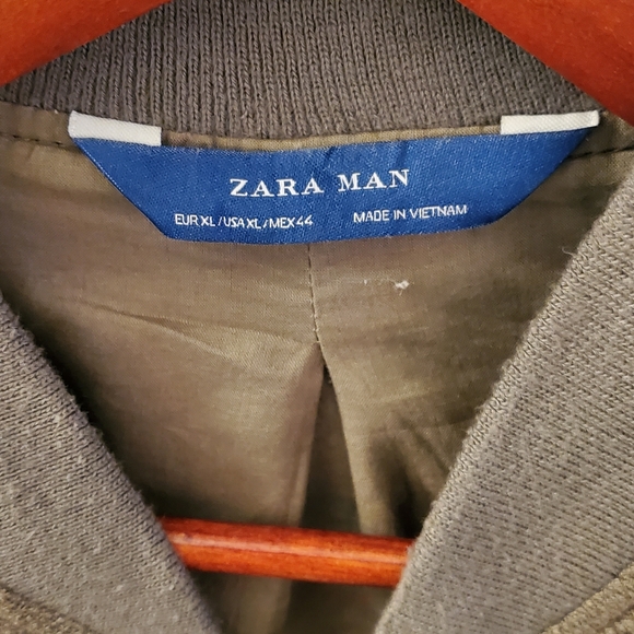 " SOLD " Zara light linen bomber jacket in excellent condition - Picture 3 of 6